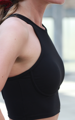 <tc>Bild in den Galerie-Viewer laden, Gedefinieerde Top Zwart</tc>