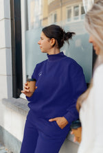 <tc>Bild in den Galerie-Viewer laden, Perfecte oversized ronde hals blauw</tc>